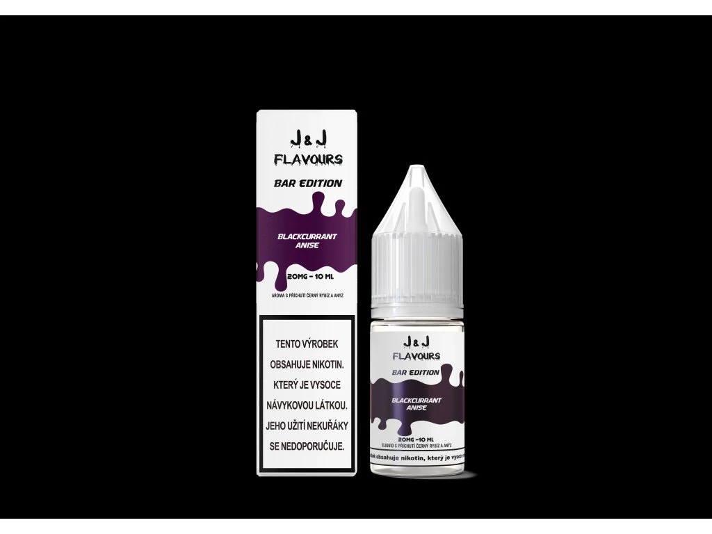 E-liquid J&J flavours salt Blackurant Anise 20mg