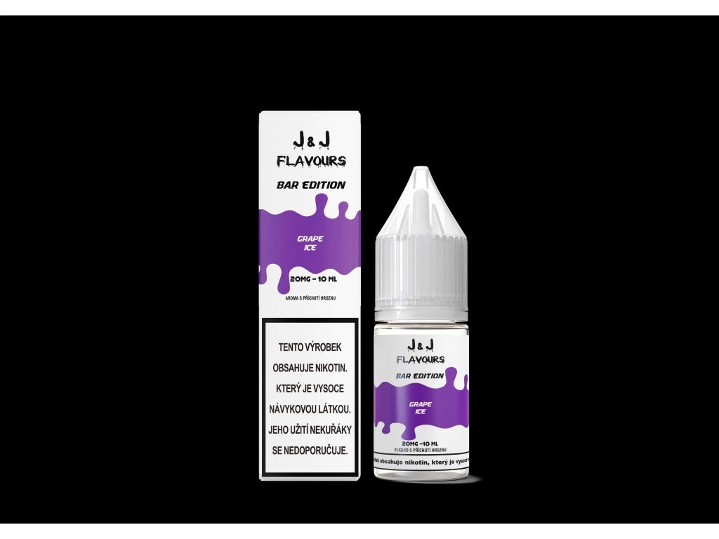 E-liquid J&J flavours salt Grape ice 10mg