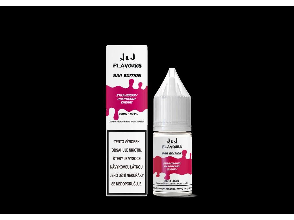 E-liquid J&J flavours salt Strawberry raspberry cherry  10mg