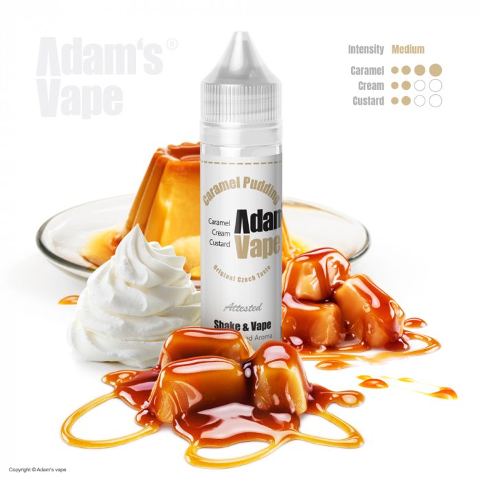 Příchuť Adam’s vape Shake and Vape Caramel pudding
