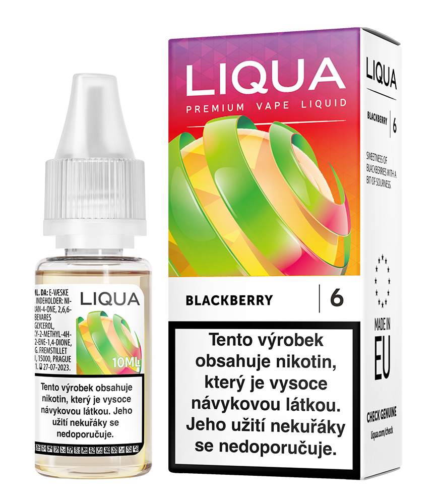 E-liquid Liqua blackberry 0 mg