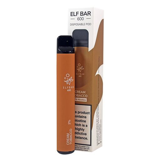 Elf Bar 600 jednorázová elektronická cigareta Cream Tobacco