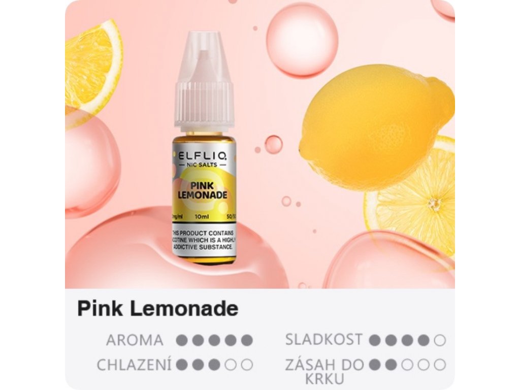 E-liquid ELFLIQ salt Pink lemonade 10mg 10ml